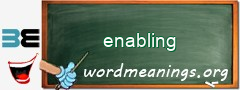 WordMeaning blackboard for enabling